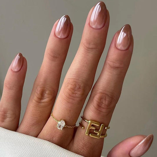 Natural Glossy Brown Gradient